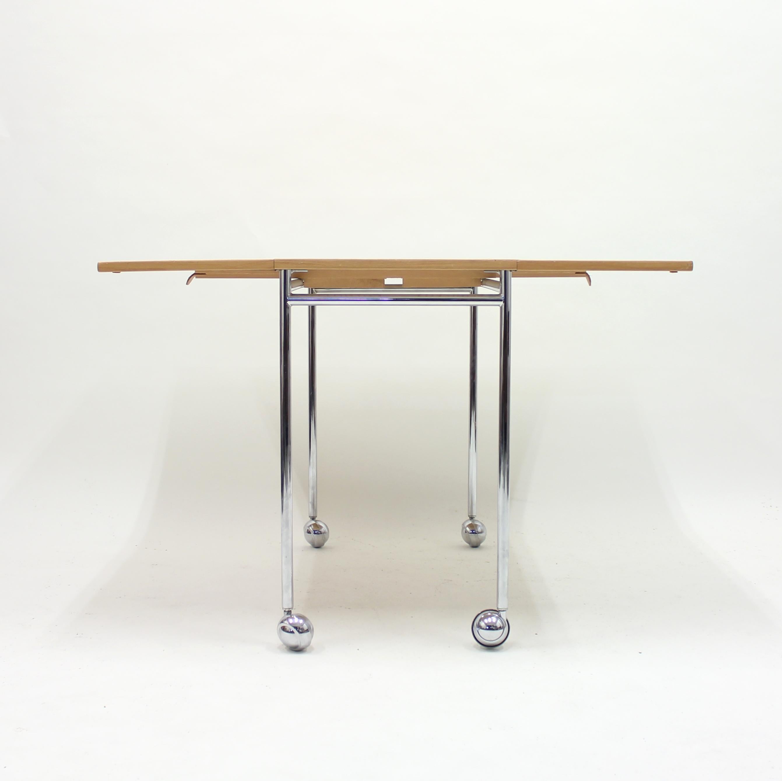 Bruno Mathsson, Berit Drop-Leaf Side Table, Mathsson International AB, 1980s 5