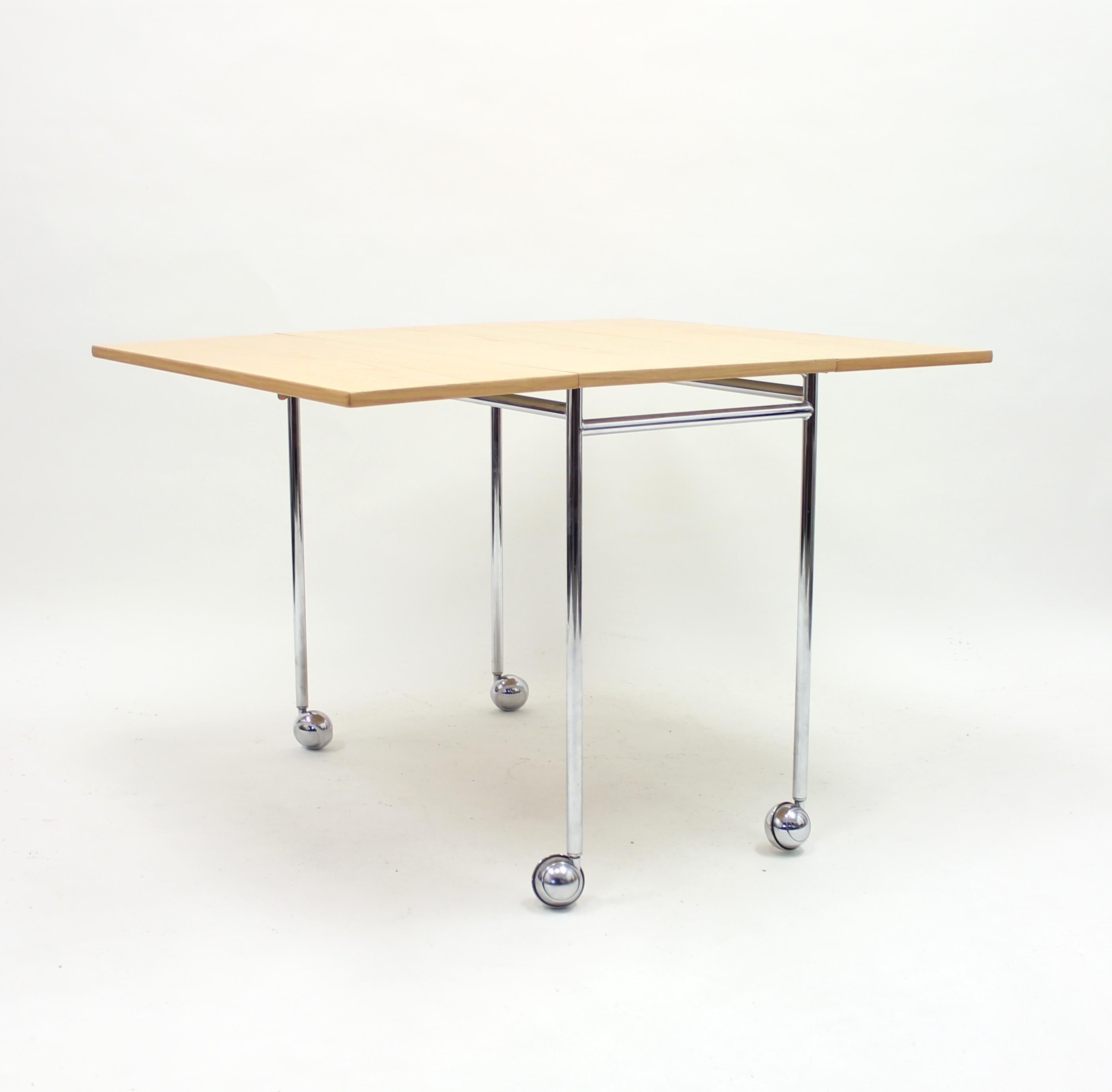 Bruno Mathsson, Berit Drop-Leaf Side Table, Mathsson International AB, 1980s 1