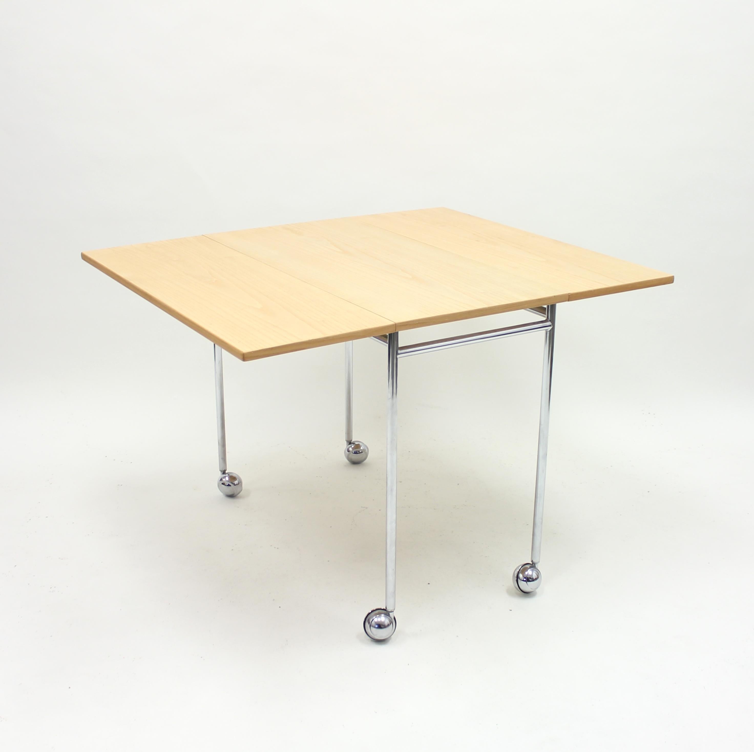 Bruno Mathsson, Berit Drop-Leaf Side Table, Mathsson International AB, 1980s 3