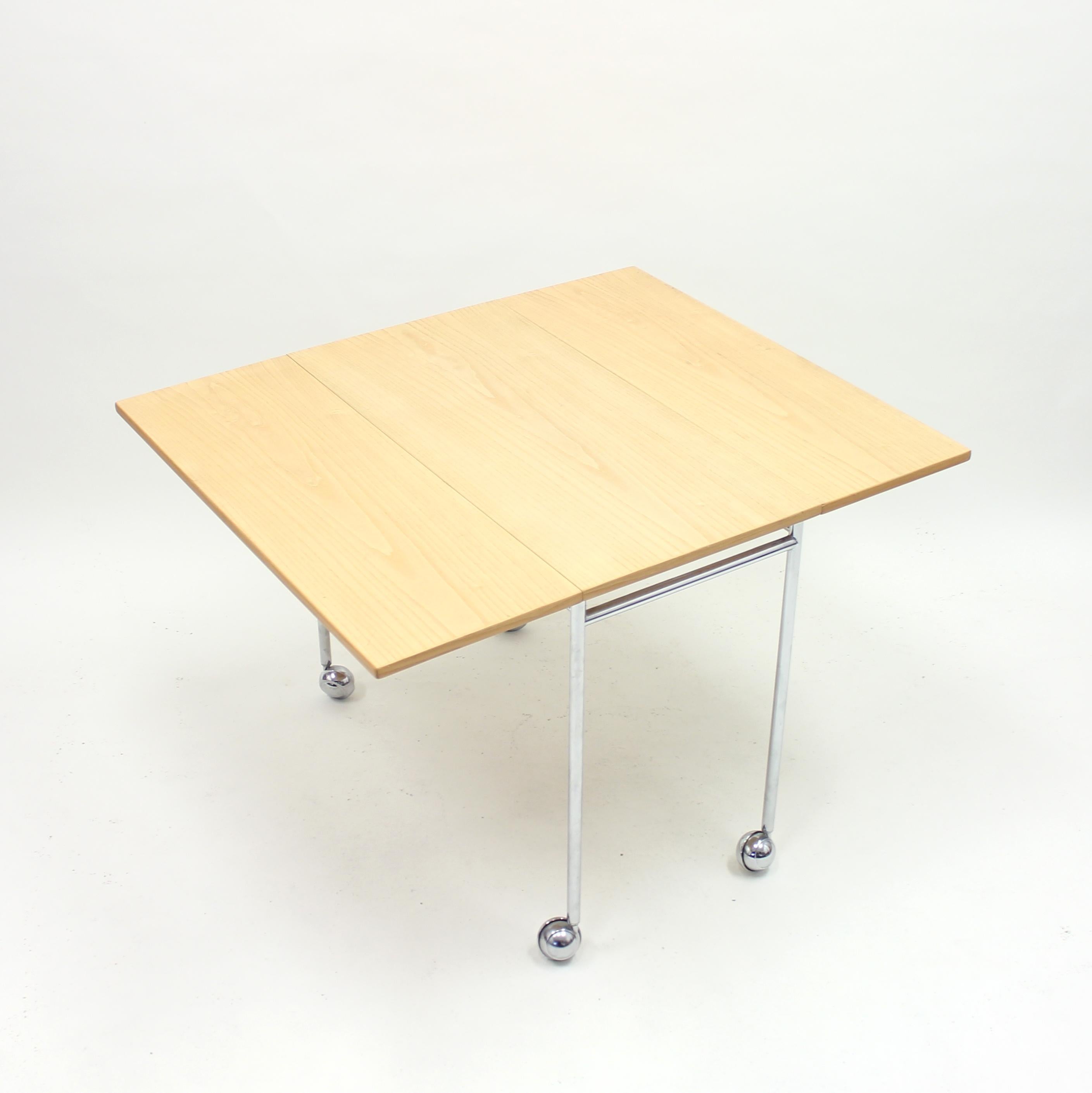 Bruno Mathsson, Berit Drop-Leaf Side Table, Mathsson International AB, 1980s 4