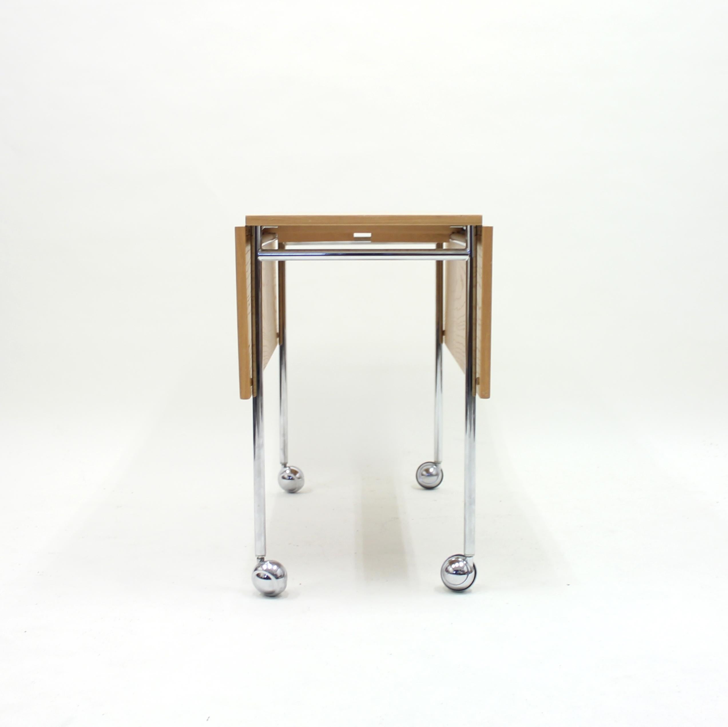 Swedish Bruno Mathsson, Berit Drop-Leaf Side Table, Mathsson International AB, 1980s