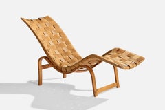 Bruno Mathsson, Chaise Longue, Birch, Jute, Sweden, 1936
