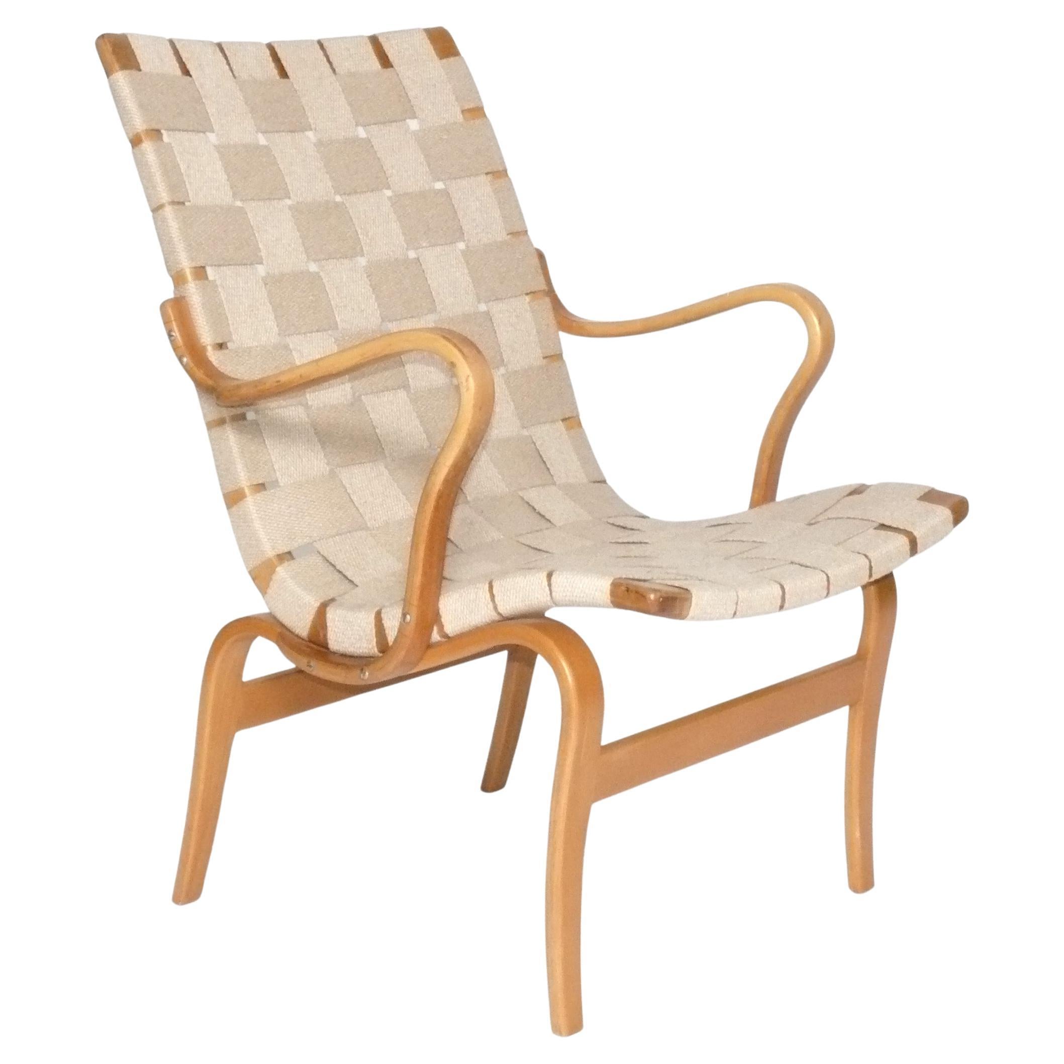 Bruno Mathsson Danish Modern Bentwood Eva Lounge Chair For Sale