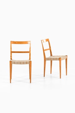 Bruno Mathsson Dining Chairs Model Mimat Produced by Karl Mathsson in Värnamo