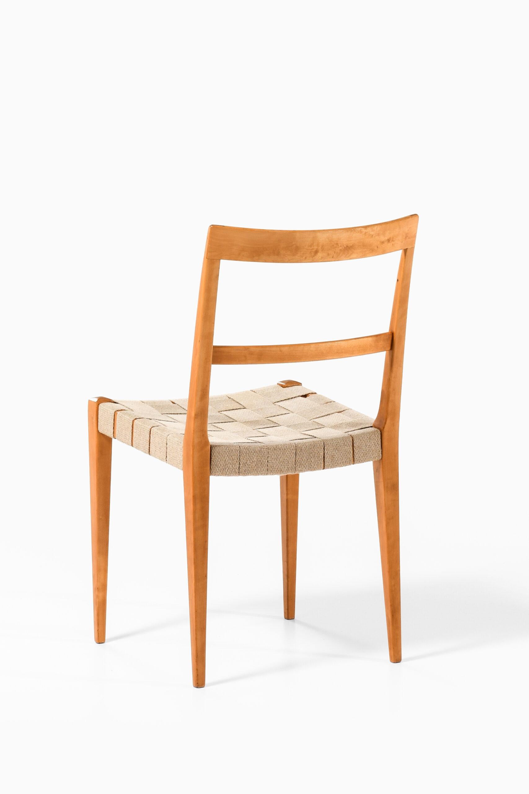 Bruno Mathsson Dining Chairs Model Mimat Produced by Karl Mathsson in Värnamo For Sale 1