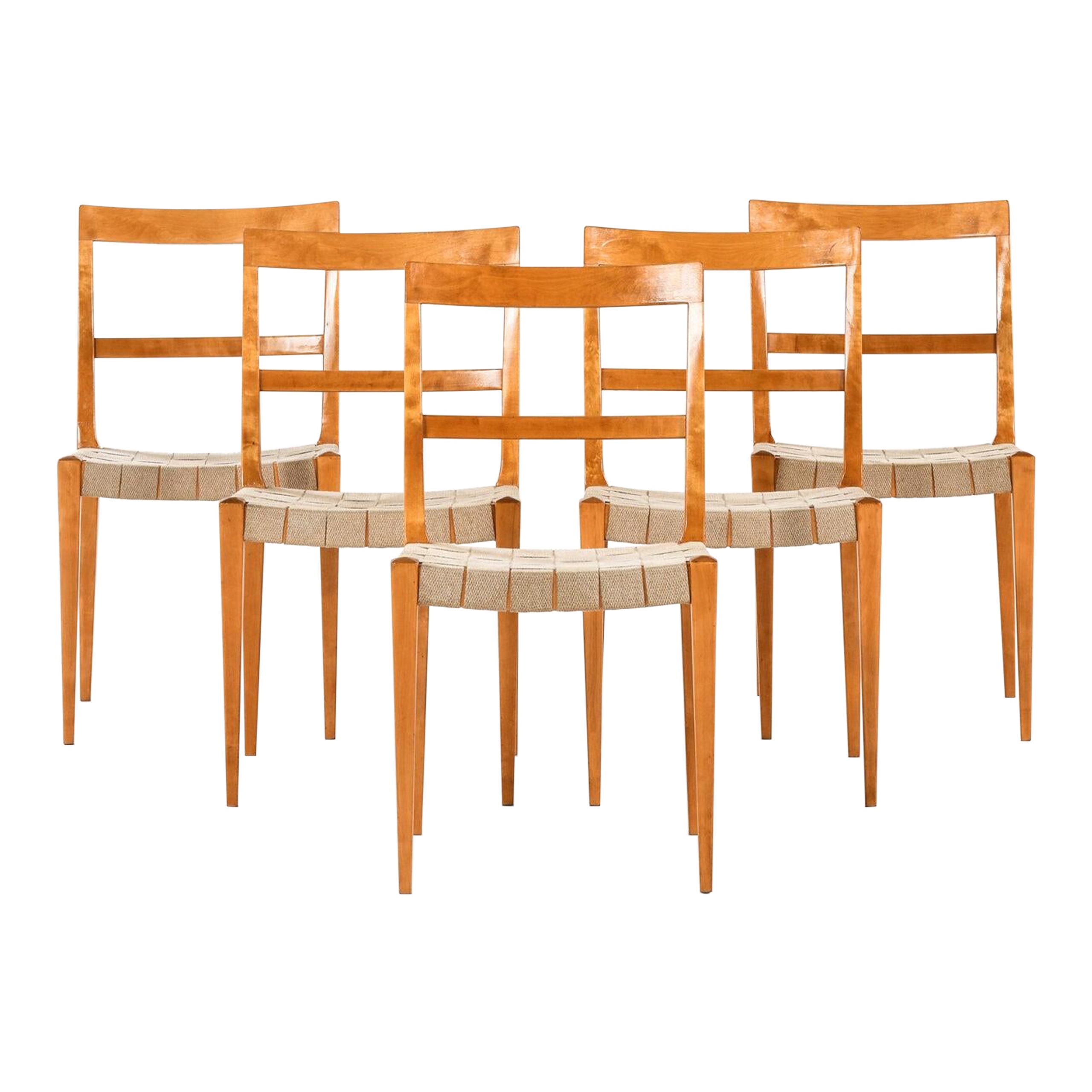 Sillas de comedor Bruno Mathsson Modelo Mimat Fabricadas por Karl Mathsson en Värnamo