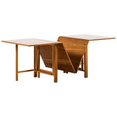 Bruno Mathsson Early Maria Flap Dining Table by Karl Mathsson in Värnamo, Sweden
