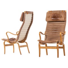 Fauteuils Bruno Mathsson modèle Eva Hög par Karl Mathsson AB en Suède
