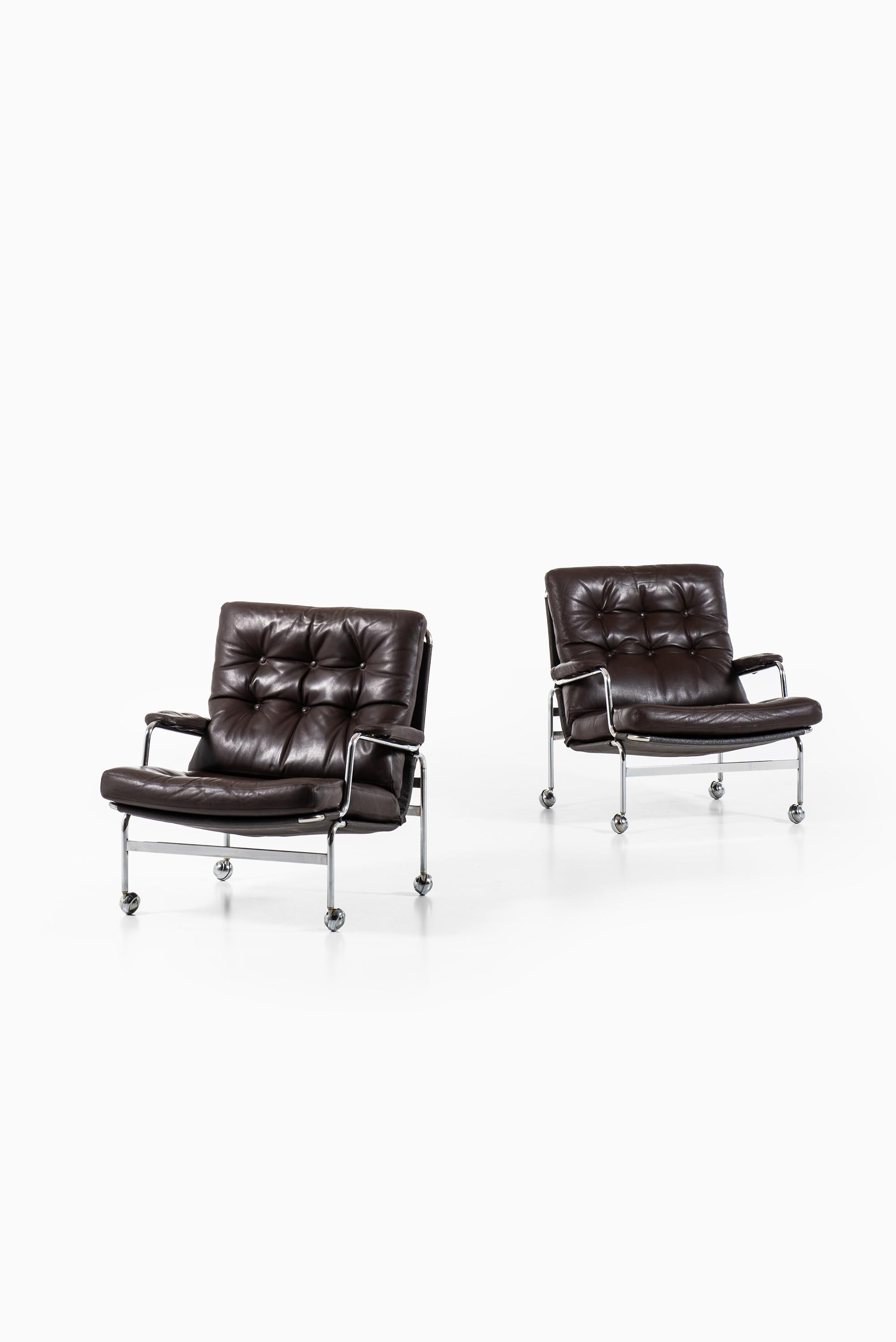 Bruno Mathsson Easy Chairs Model Karin Produced by DUX in Sweden 1