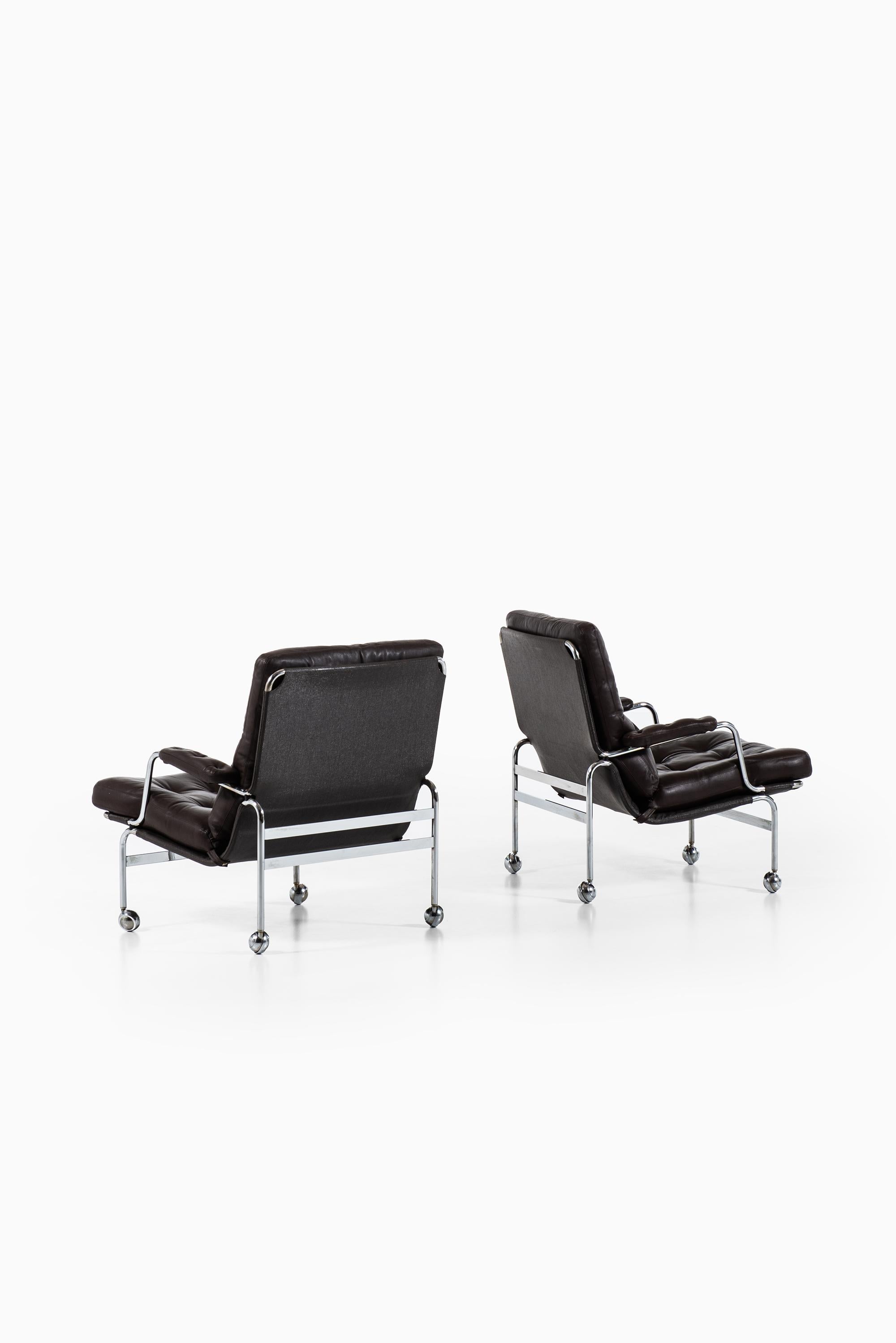 Swedish Bruno Mathsson Easy Chairs Model Karin Produced by DUX in Sweden