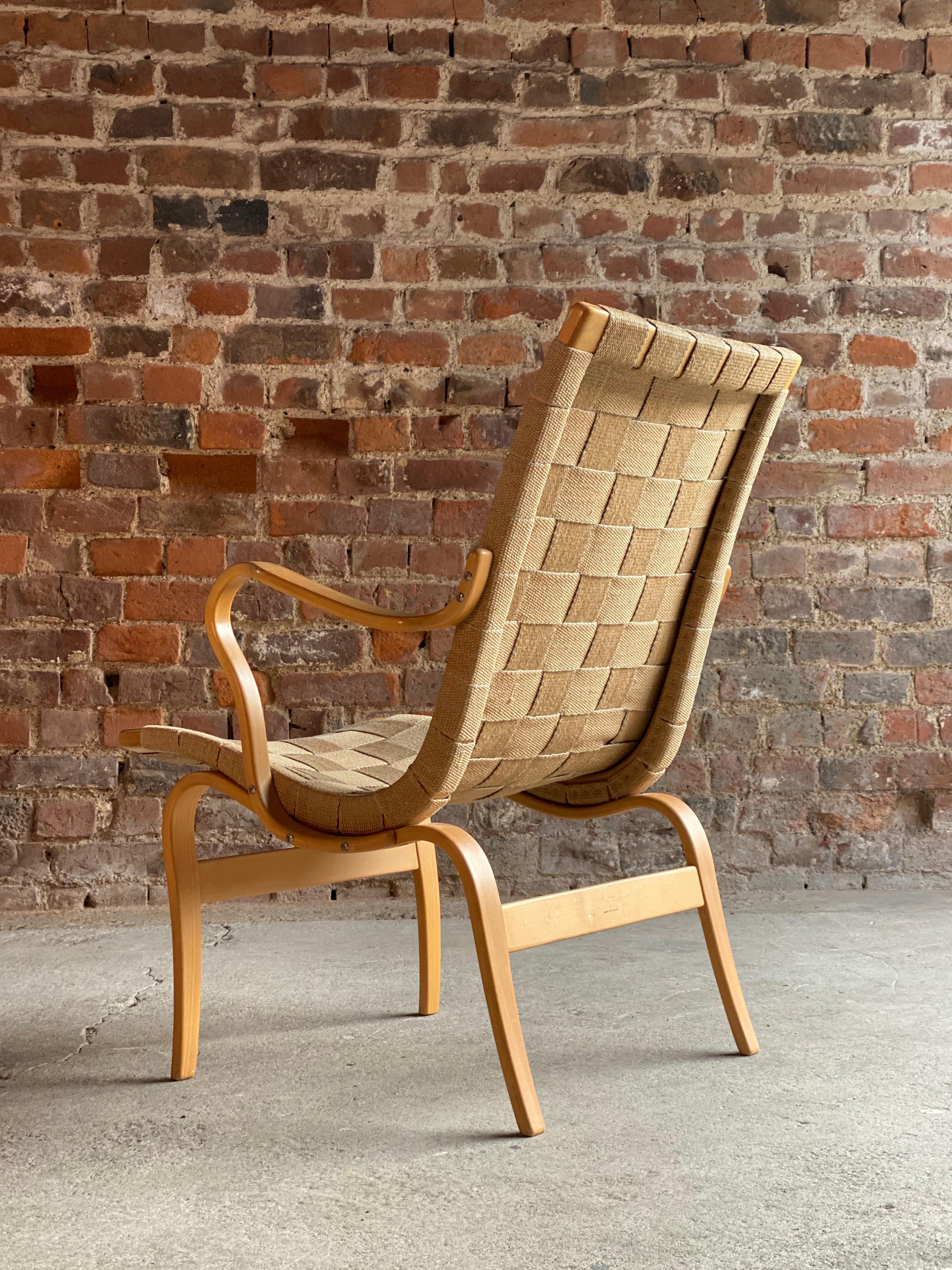 Bruno Mathsson Eva Armchair by DUX, Sweden, circa 1970s (Birke)