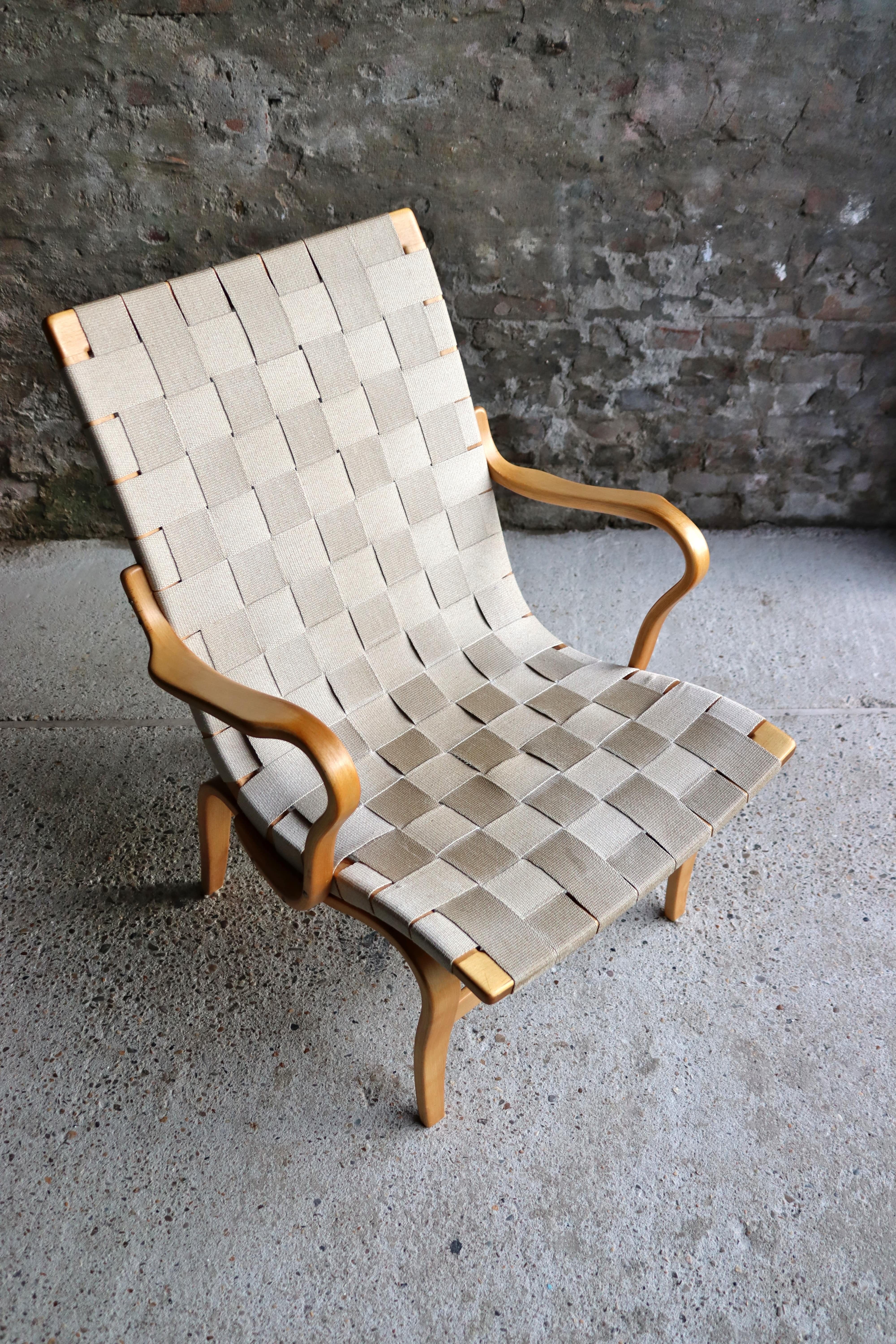 Bruno Mathsson – Eva Chair – Beech wood – Karl Matthson – Sweden – 1960s In Good Condition In NIEUWKUIJK, NB