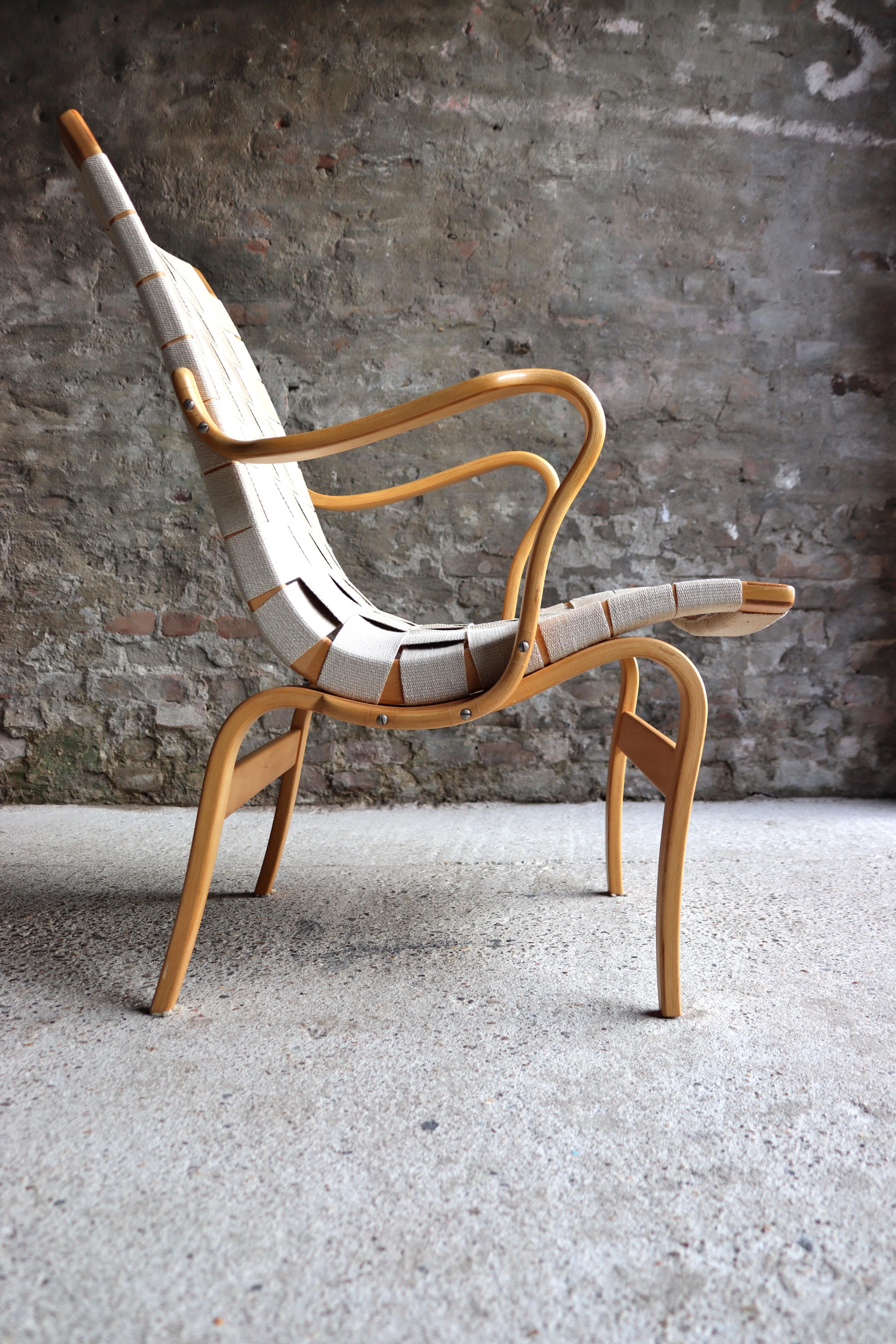 Mid-20th Century Bruno Mathsson – Eva Chair – Beech wood – Karl Matthson – Sweden – 1960s
