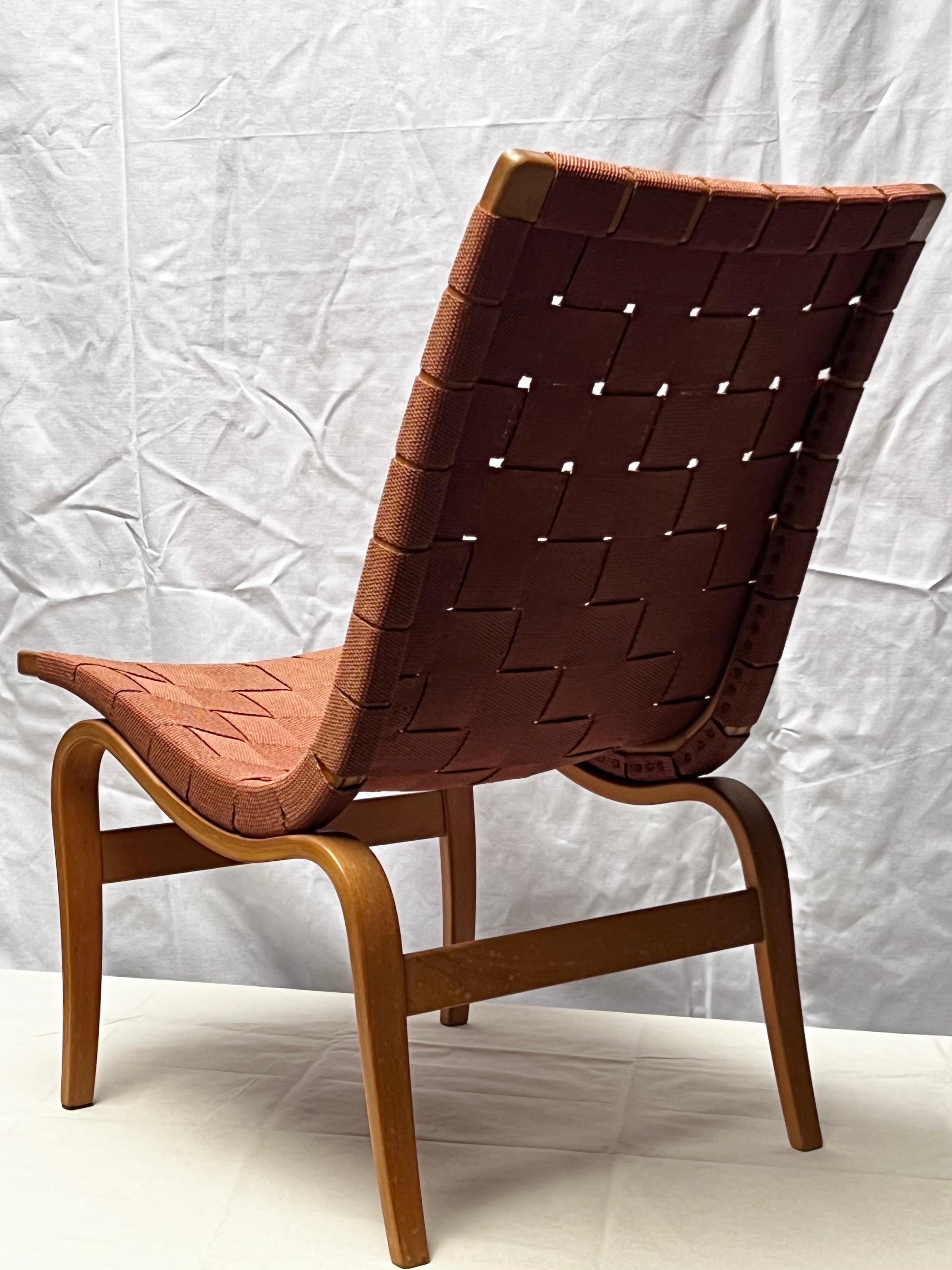 Bruno Mathsson Eva chair, Karl Mathsson 1941 Sweden modernist original collector For Sale 2