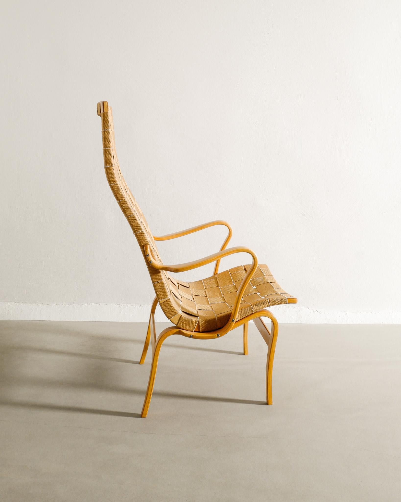 Rare mid century wooden armchair model 