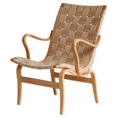 Bruno Mathsson "Eva" Lounge Chair by DUX, 1960s Scandinavian Modern
