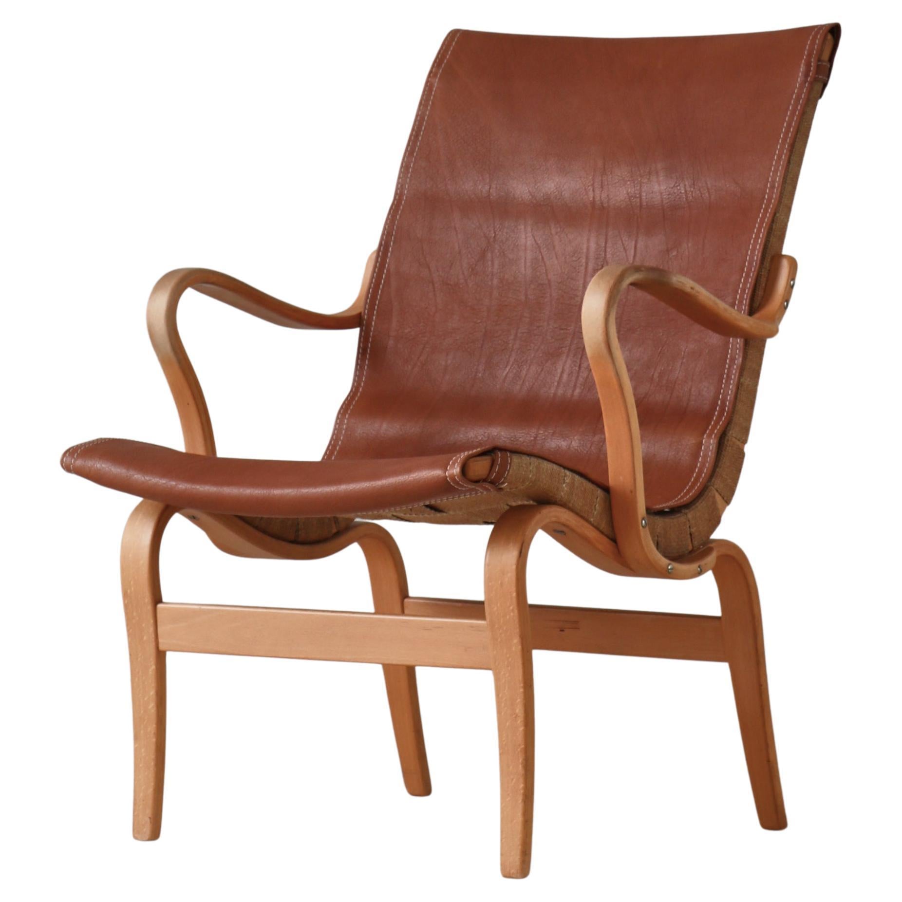 Bruno Mathsson "Eva" Lounge Chair by Karl Mathsson, 1970s For Sale