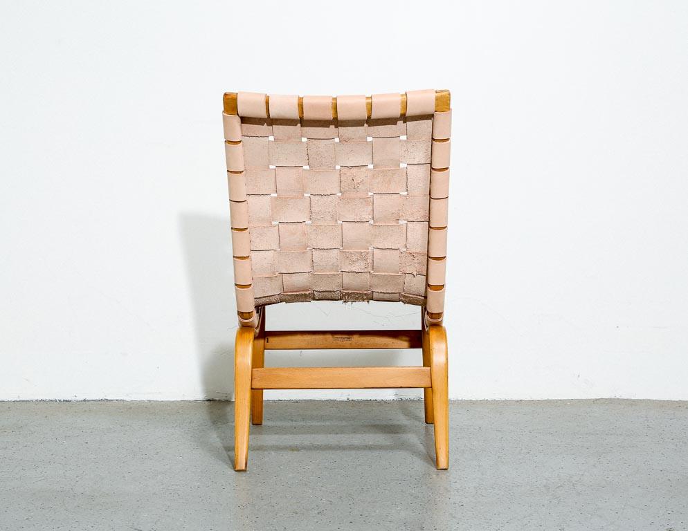 Leather Bruno Mathsson 'Eva' Lounge Chair
