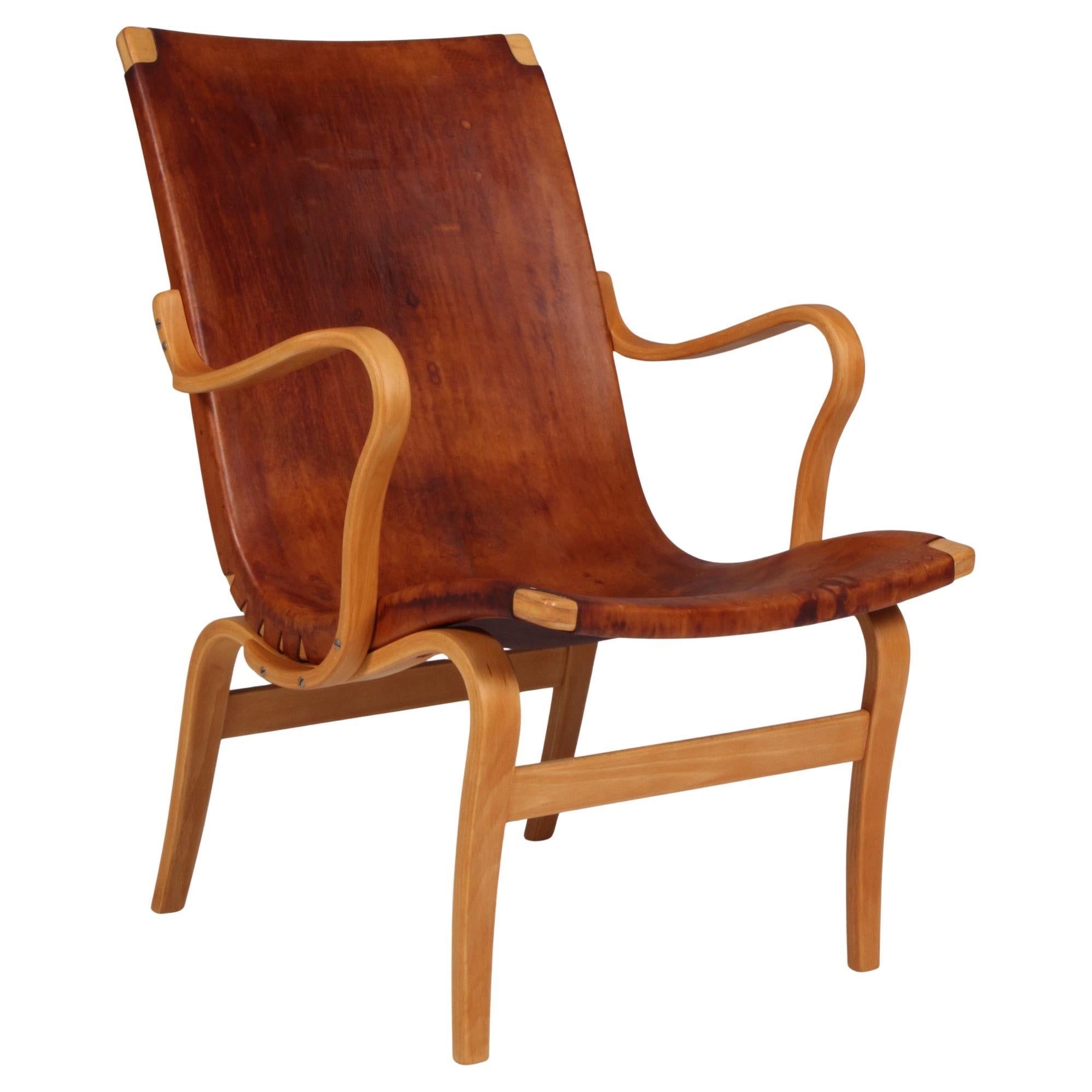 Bruno Mathsson Eva Lounge Chair with Leather