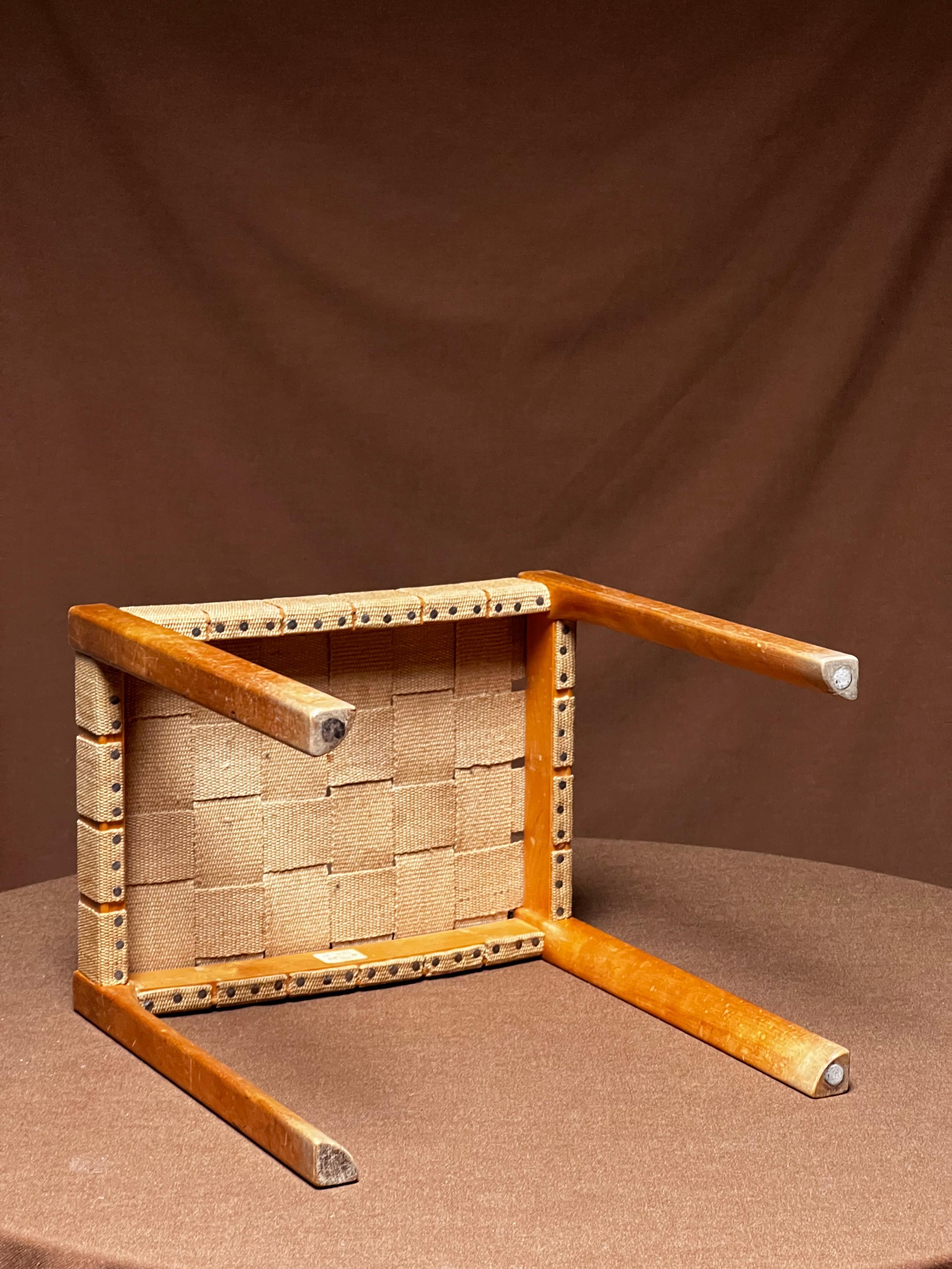 Bruno Mathsson extremely rare original 1936 stool collector in mint condition For Sale 4