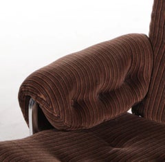 Bruno Mathsson for Dux Chrome Based Swivel Lounge Chair. 1 of 2