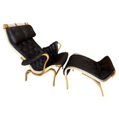 Bruno Mathsson for Dux Pernilla 69 lounge chair with ottoman