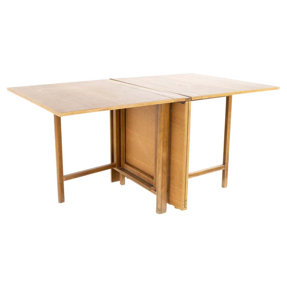 1950 Bruno Mathsson Maria Gateleg Table-Dark Walnut Finish at 1stDibs