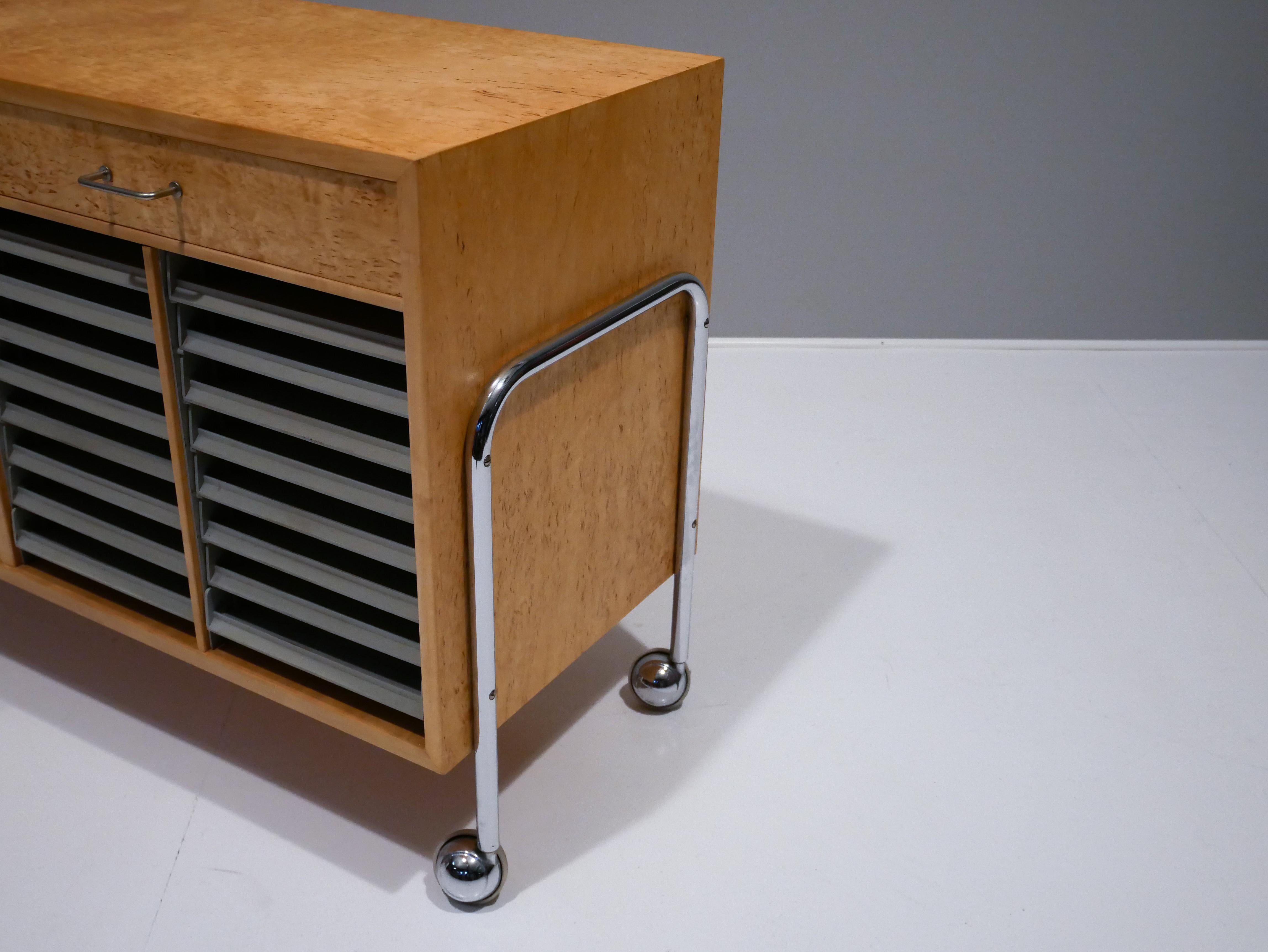 Scandinavian Modern Bruno Mathsson / Fritz Hansen, Freestanding Sideboard, 1960s For Sale