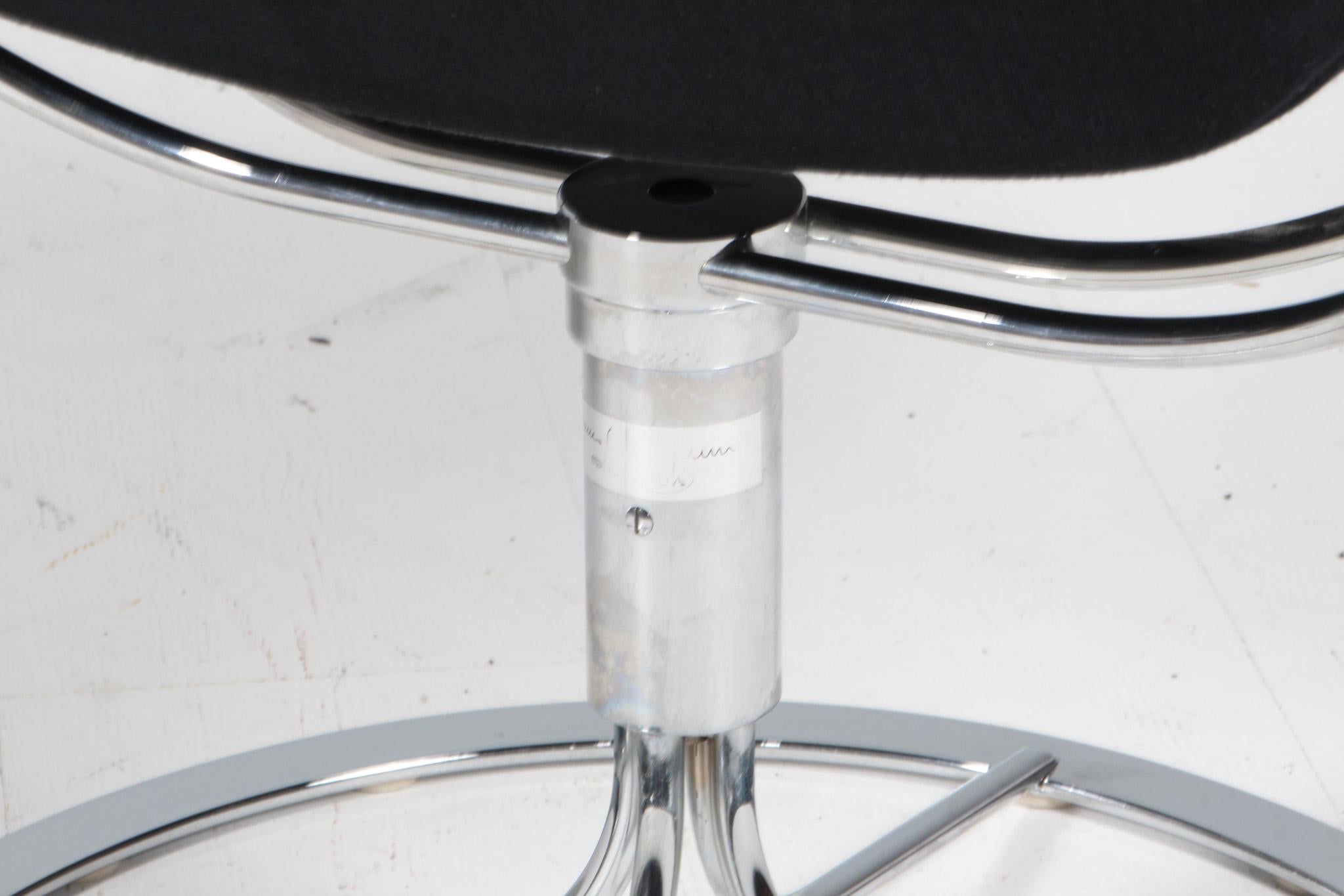 Bruno Mathsson Jetson Lounge Chair con pelle nera in vendita 1