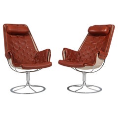Bruno Mathsson Jetson Lounge Chair with cognac Leather
