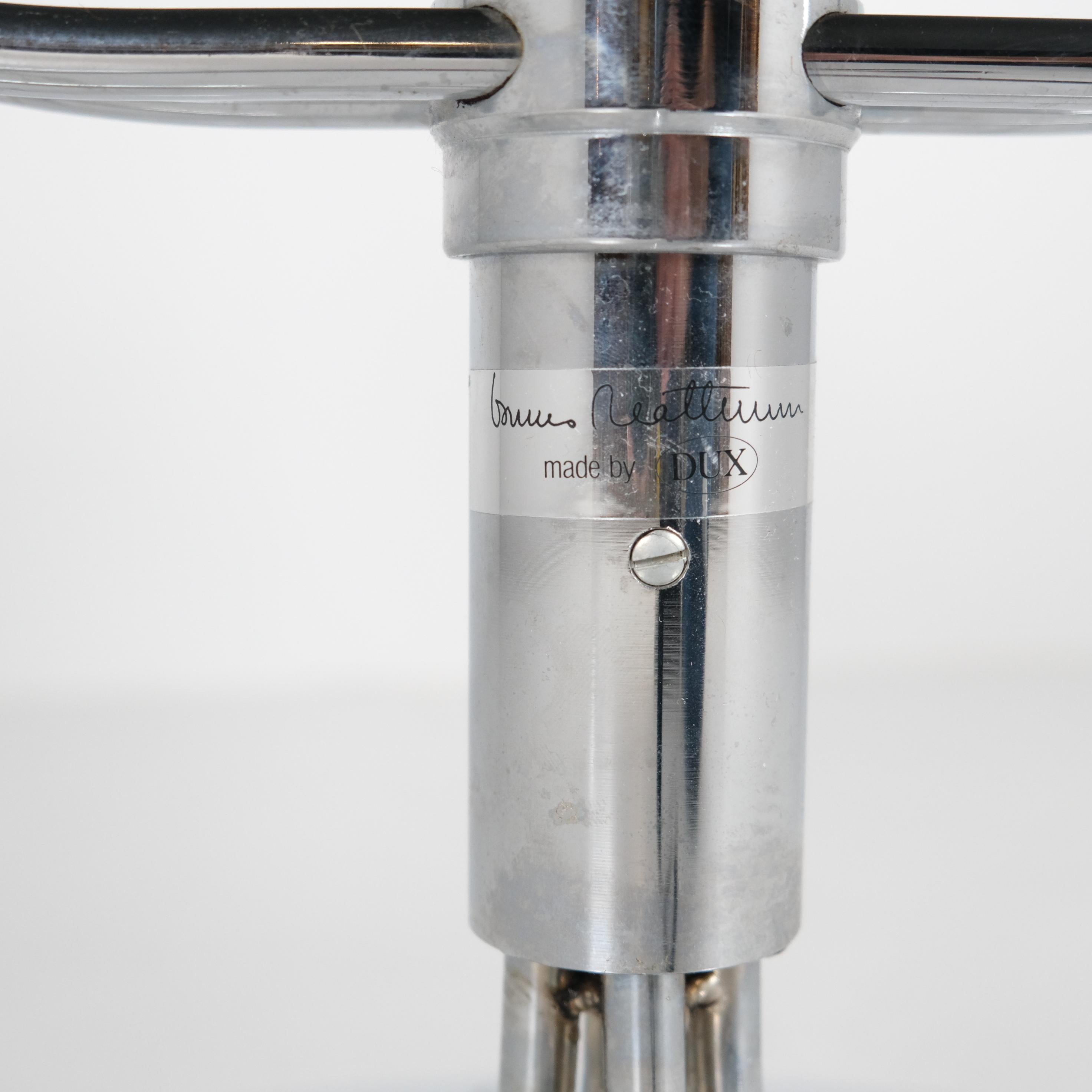 Bruno Mathsson Jetson Swivel Chair in Chrome & Black Leather, Dux late 20th C. en venta 3