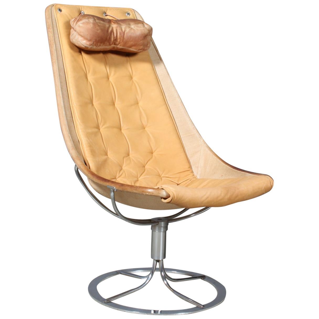 Bruno Mathsson Jetsson Lounge Chair with Nature Leather