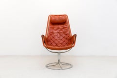 Bruno Mathsson Leather Armchair, Jetson from 1964