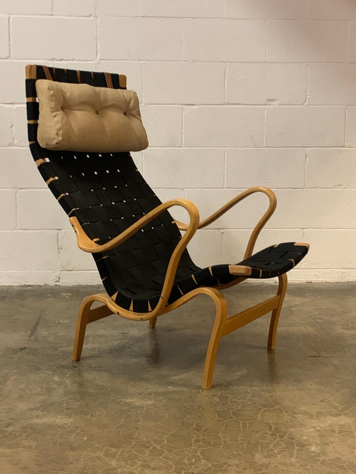 Bruno Mathsson Lounge Chair and Ottoman 4