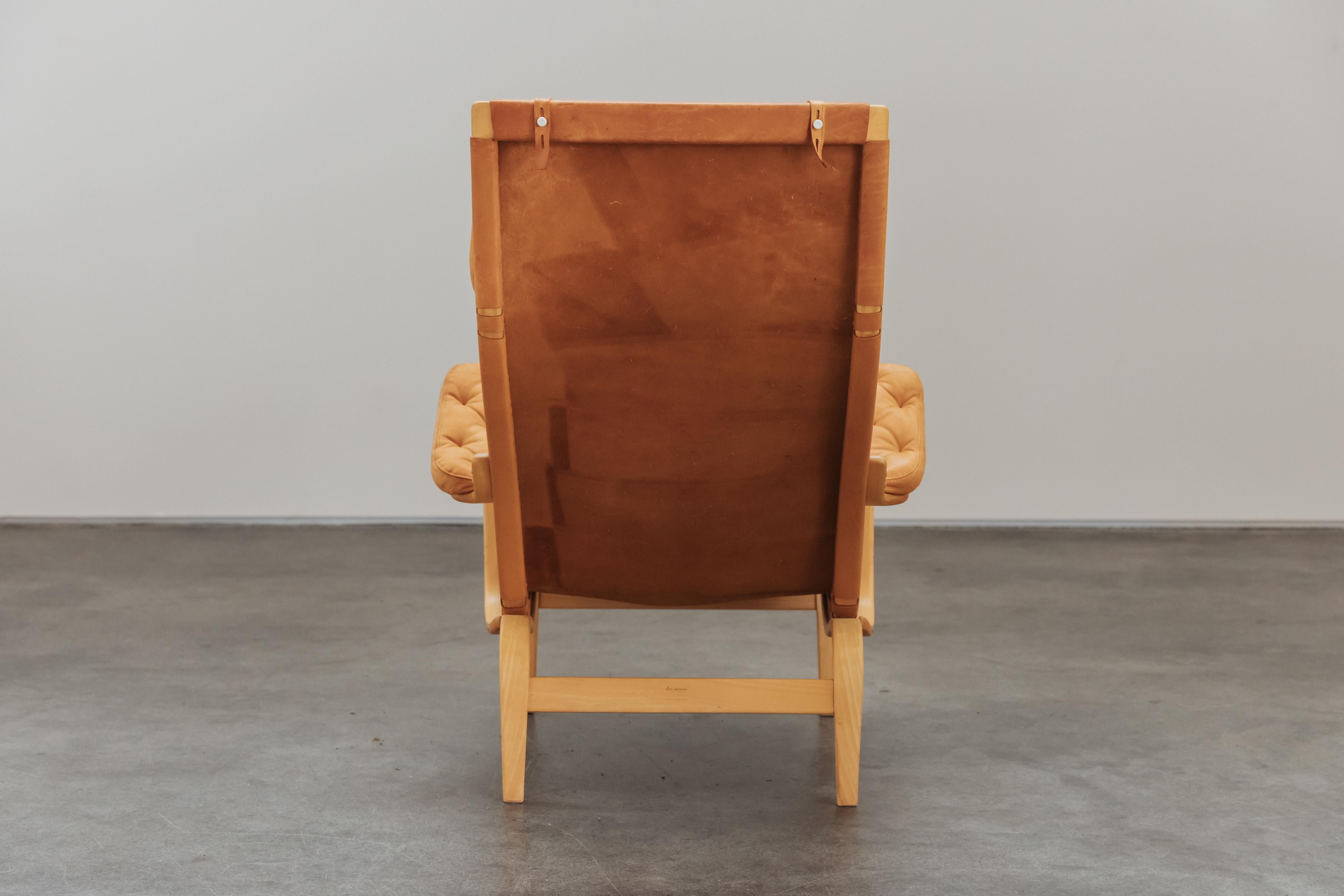 Bruno Mathsson Lounge Chair Model No Eva From Sweden, Circa 1970 Bon état - En vente à Nashville, TN