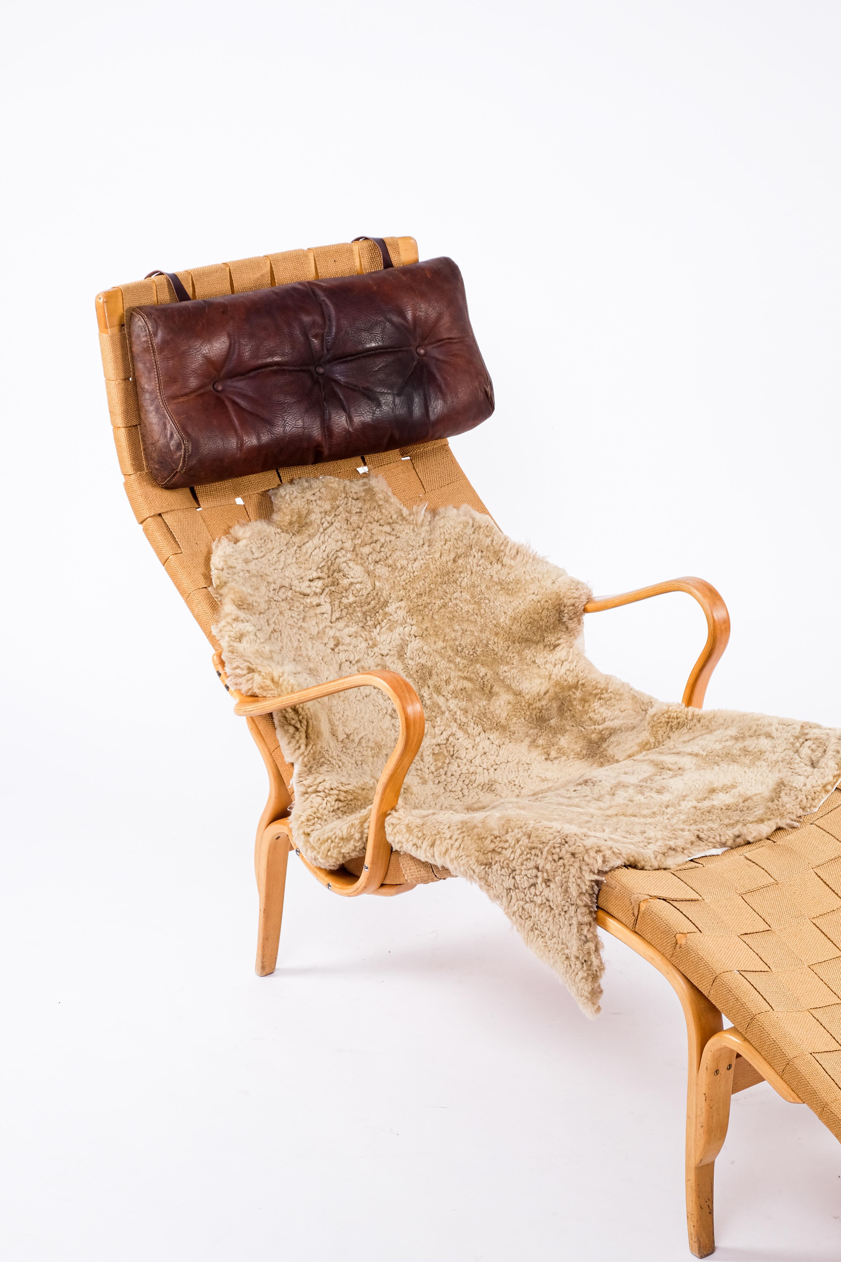 Bruno Mathsson Lounge Chair Model Pernilla 3, 1960s 6