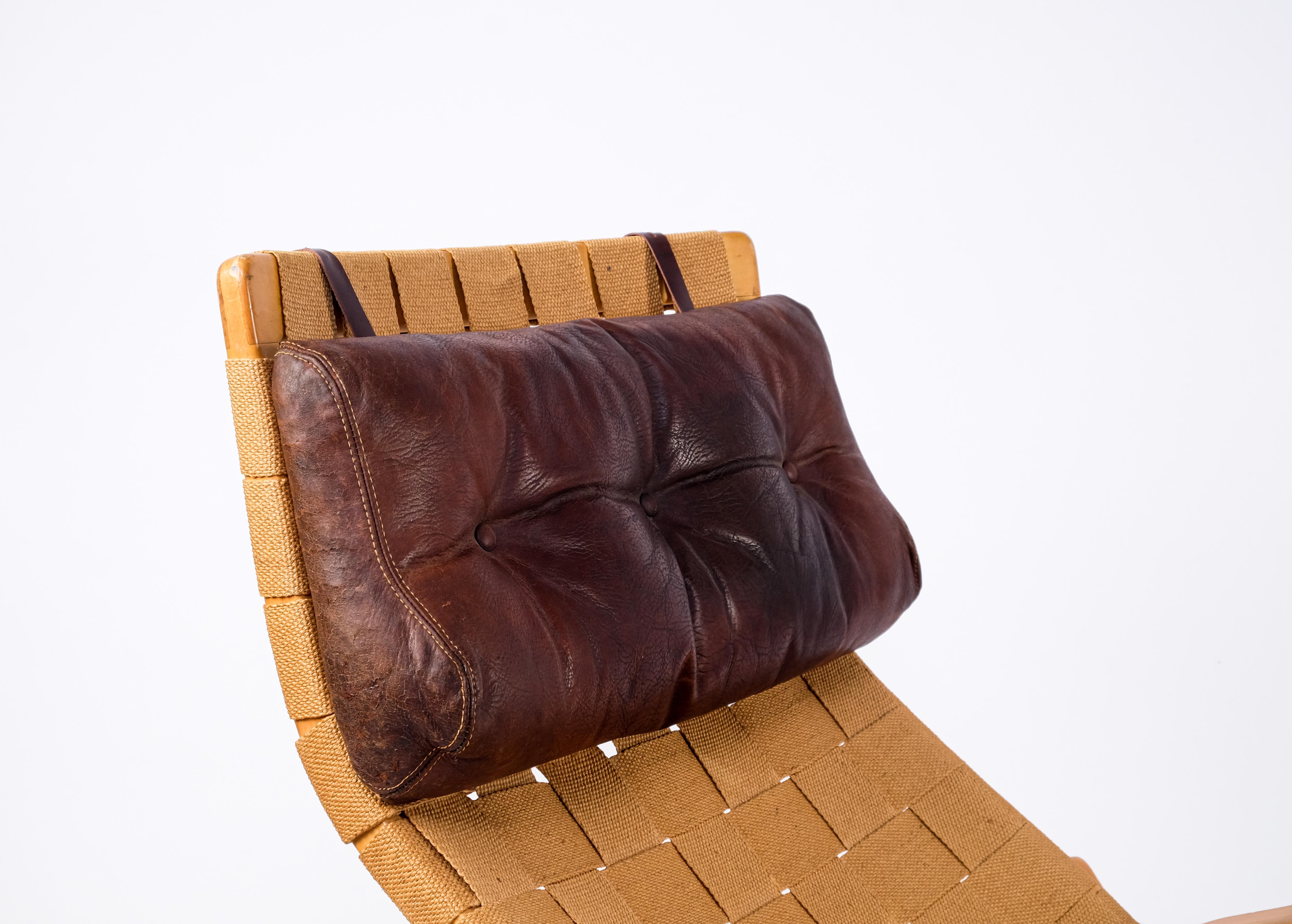 Bruno Mathsson Lounge Chair Model Pernilla 3, 1960s 1