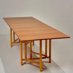 Bruno Mathsson "Maria Flap" Folding Table, Karl Mathsson, Sweden, 1950s