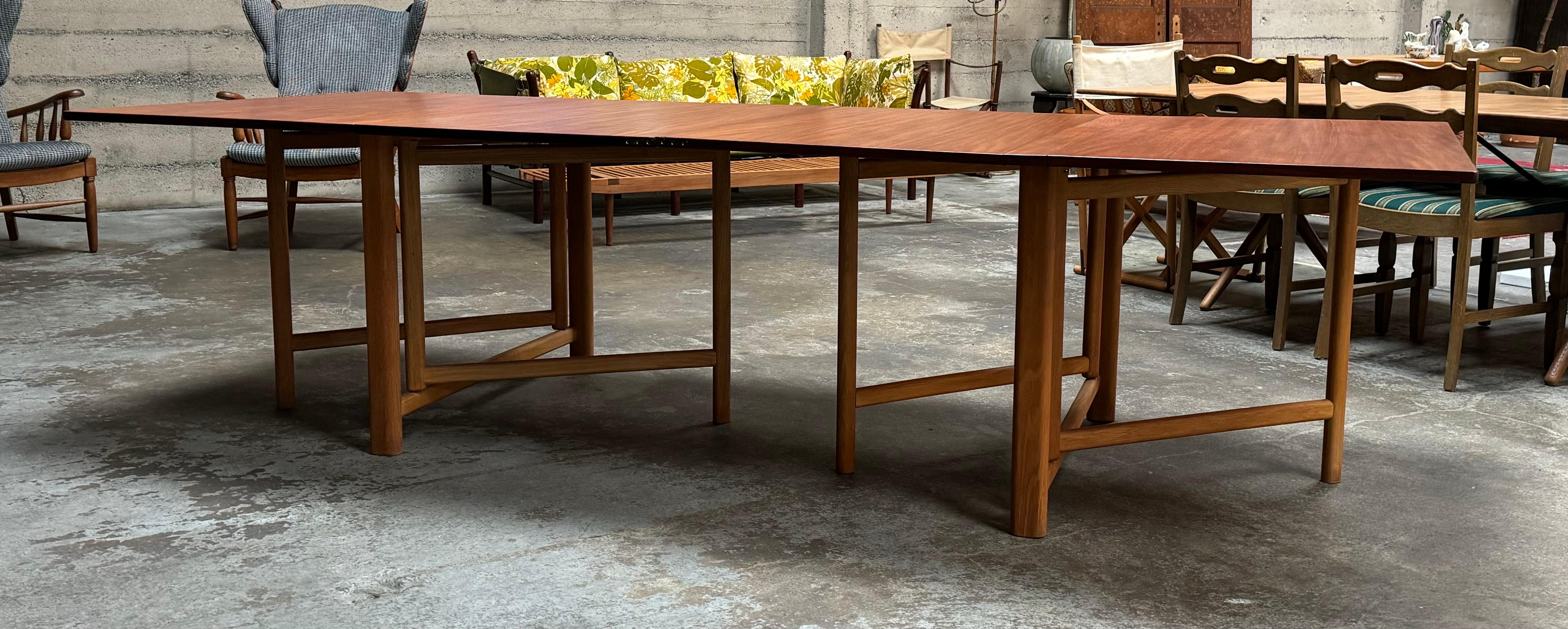 Hand-Crafted Bruno Mathsson Maria style table by Hafnia of Denmark