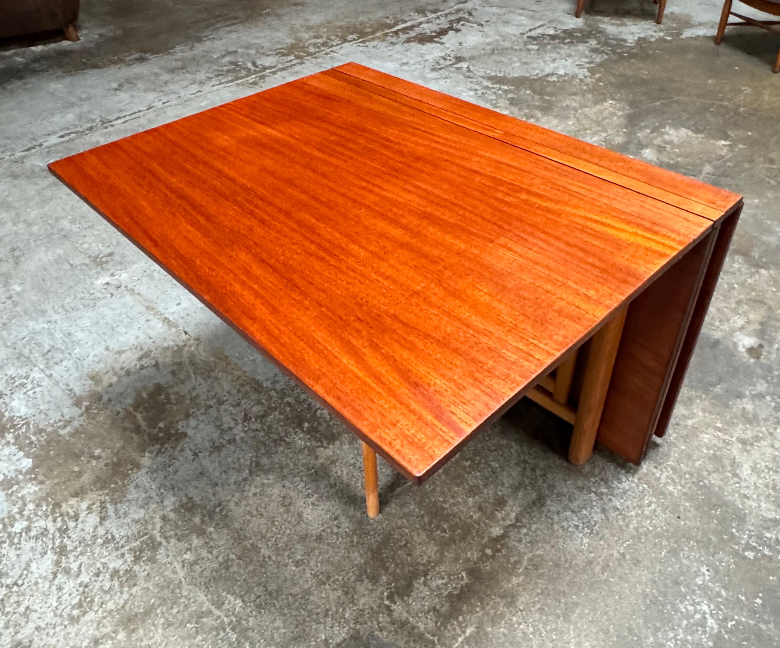 Brass Bruno Mathsson Maria style table by Hafnia of Denmark