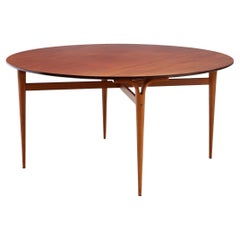 Bruno Mathsson "Mi 759" Circular Dining Table for DUX, Sweden 1960s