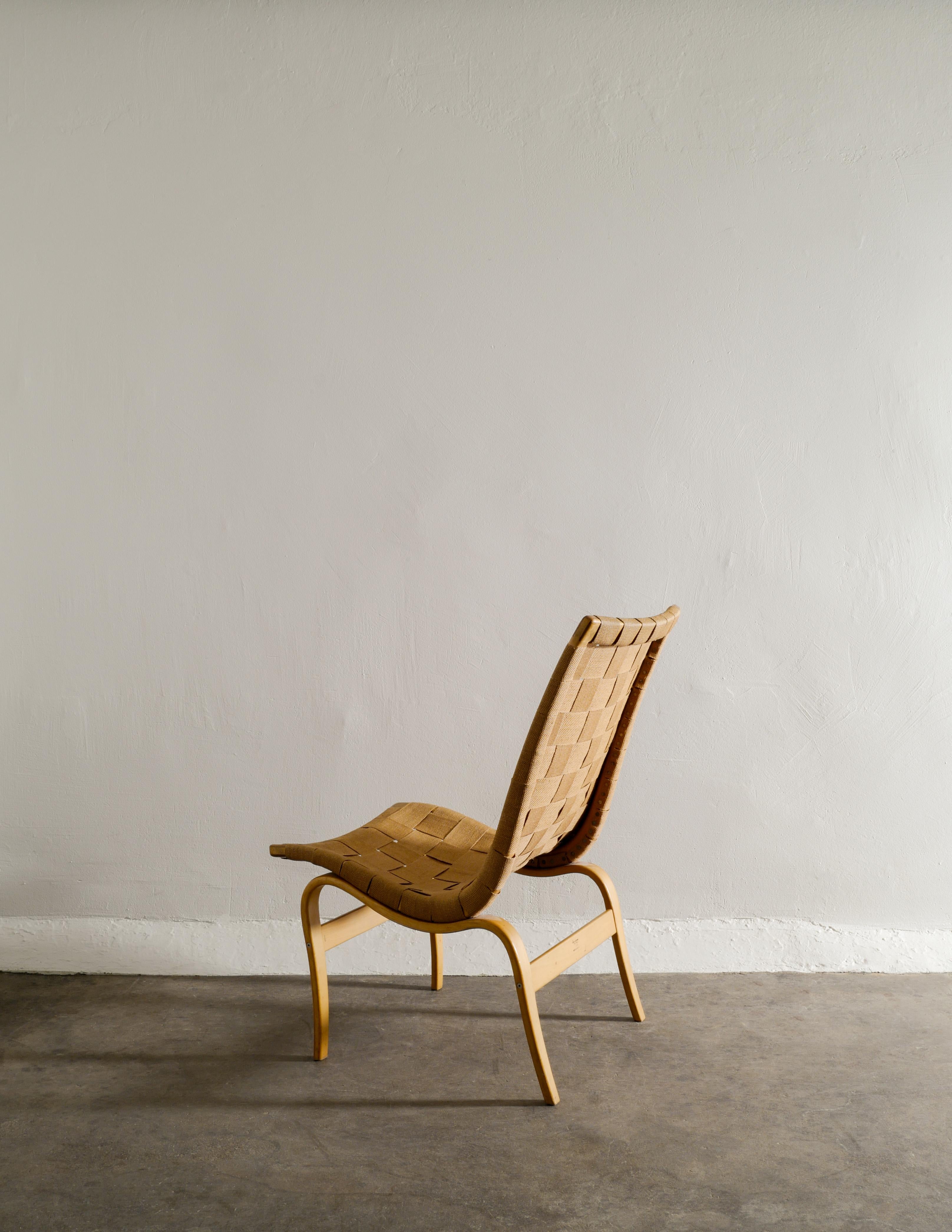 Swedish Bruno Mathsson Mid-Century Easy Chair 