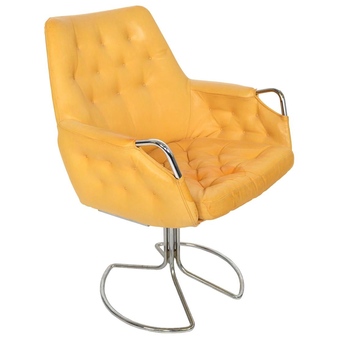 Bruno Mathsson Milton Swivel Lounge Chair Model Mi 441