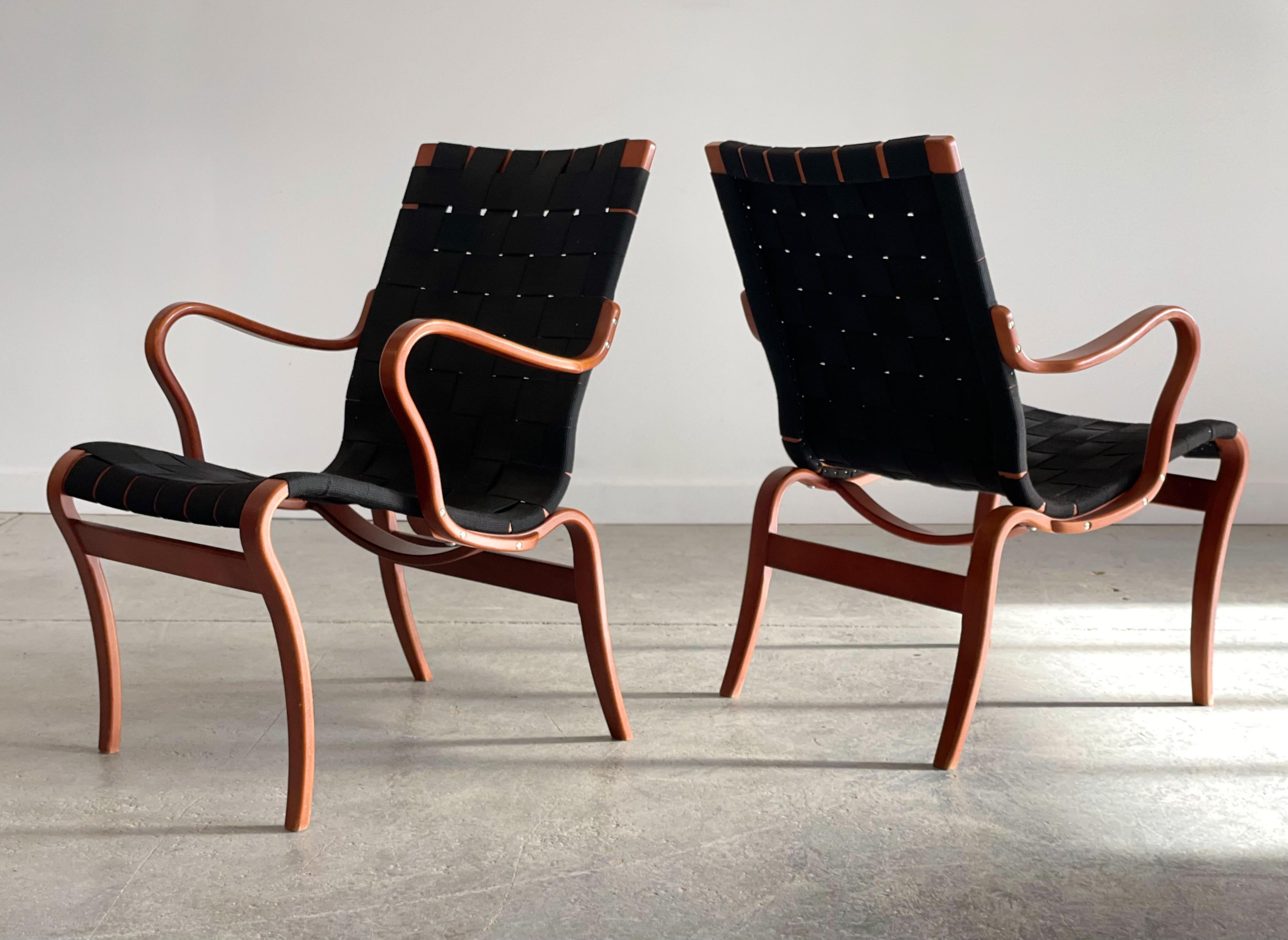 Swedish Bruno Mathsson 'Mina' Chairs for Dux, Sweden For Sale