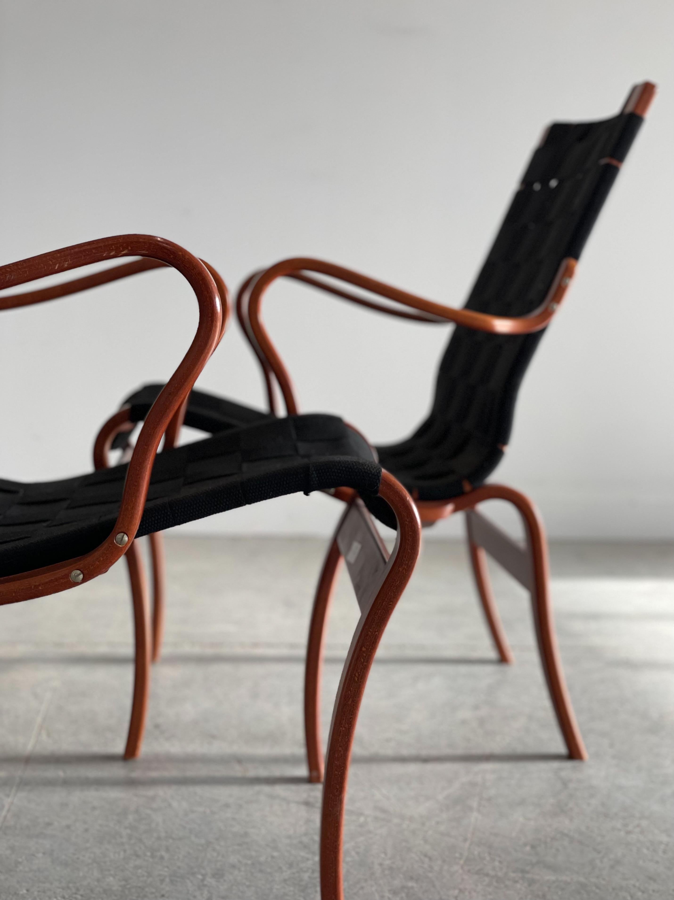 Mid-20th Century Bruno Mathsson 'Mina' Chairs for Dux, Sweden For Sale