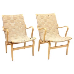 Bruno Mathsson, Pair of Early Eva Chairs, 1950s