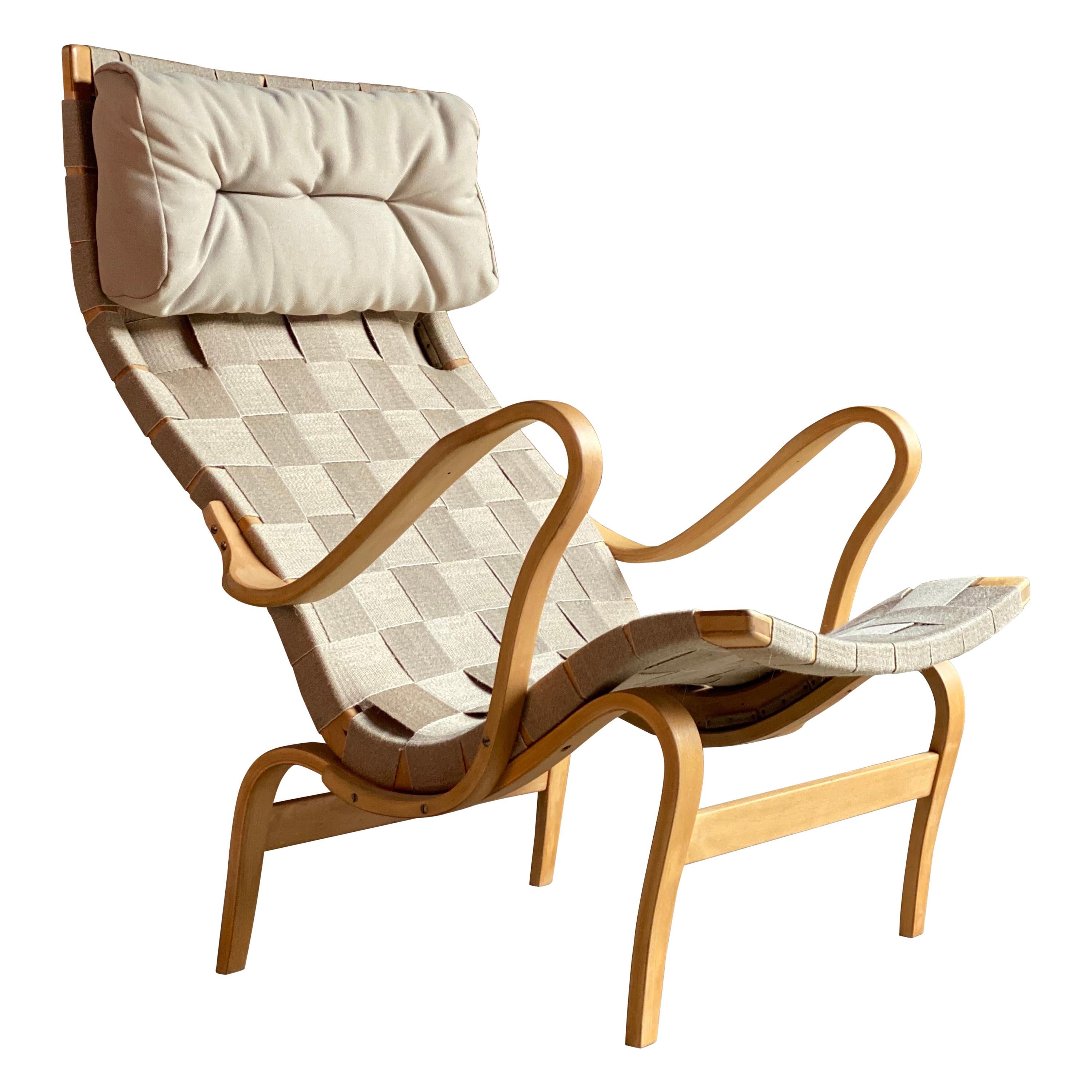 Bruno Mathsson Pernilla 1 Easy Chair by DUX Sweden, circa 1970s