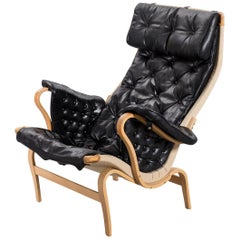 Bruno Mathsson 'Pernilla 69' Lounge Chair in Leather for DUX #2