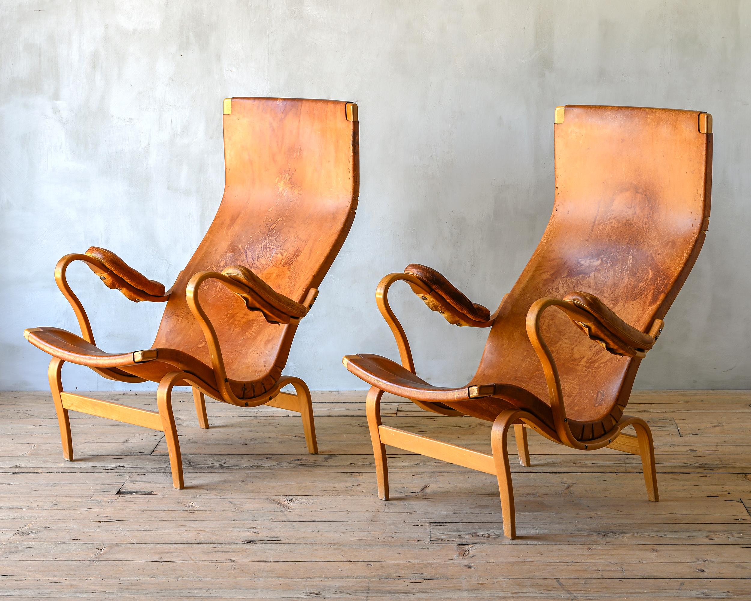 Bruno Mathsson, Pernilla Armchairs For Sale 1