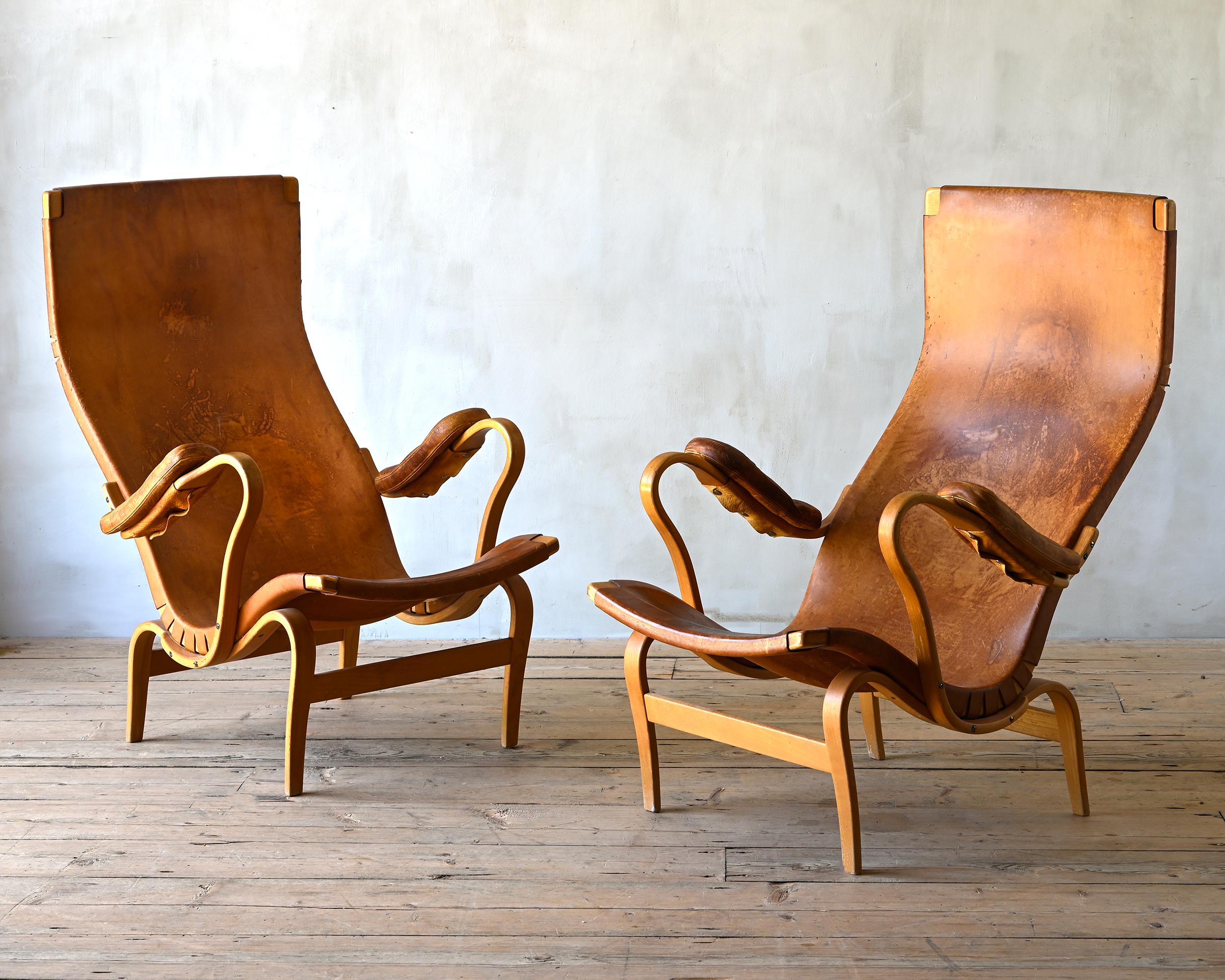 Bruno Mathsson, Pernilla Armchairs For Sale 2